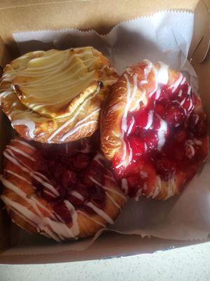 Cherry and Cheese Danish.