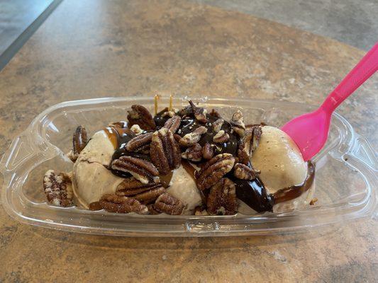 Turtle Sundae with Exhausted Parent ice cream