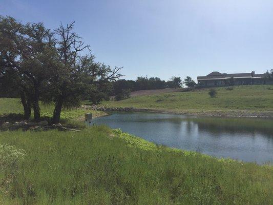 Lampasas game ranch project. Land clearing, Lake Construction, Damming, Ranch Road Construction, Colvert Installations.