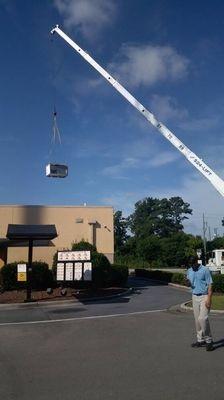 Replacing HVAC at Zaxby's