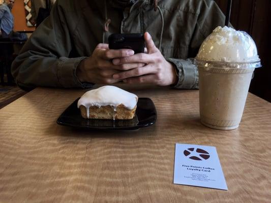 Iced Lemon Loaf & Coffee Shake