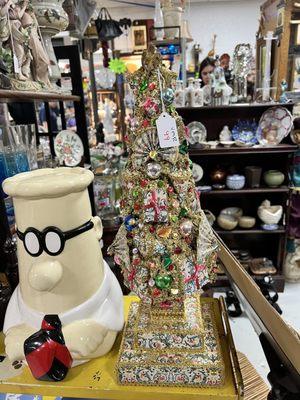 Handmade Christmas tree and other treasures