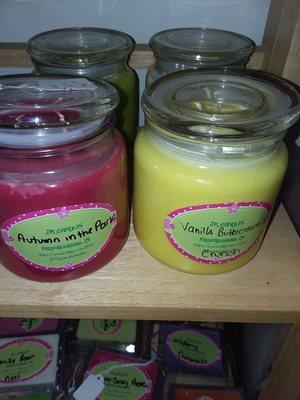 Great Christmas gift, soy candles $10.00 each.