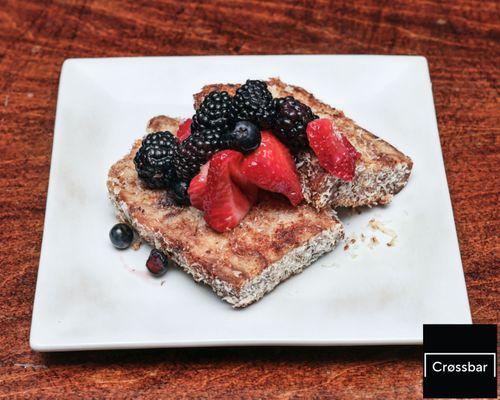 coconut crusted french toast - only available for brunch!