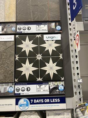 Lots of nice choices for flooring, tile, back splashes etc.