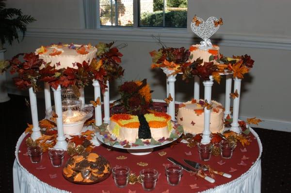 Fall Season Wedding Cake