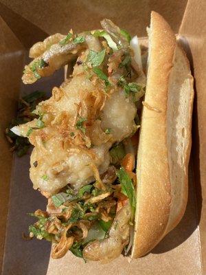 Soft shell crab banh mi