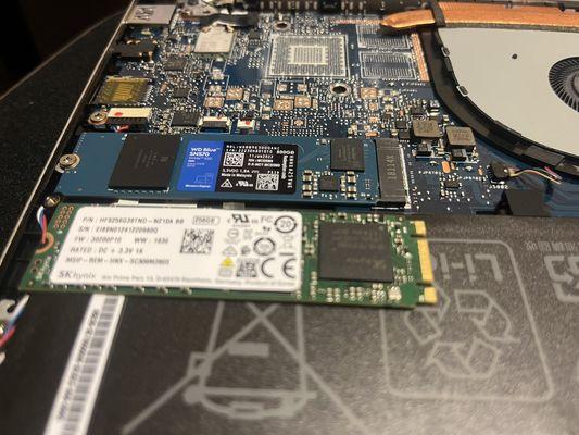 SSD Replacement with memory recovery