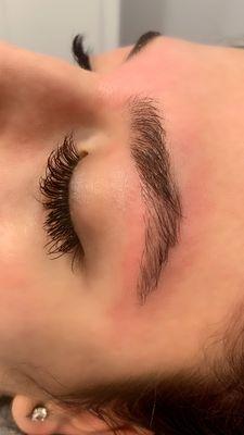 Eyebrow waxing and shaping