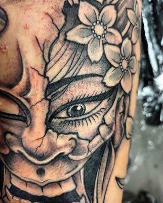 Close up of Hannya Mask by Harpo