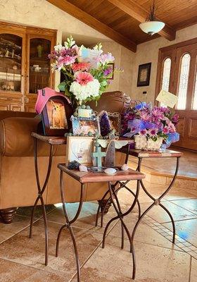 Brida's memorial table , Oct 21,2004 / June 17, 2024