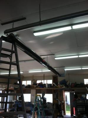 Overhead radiant heater