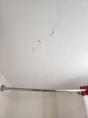 Peeling paint on ceilings