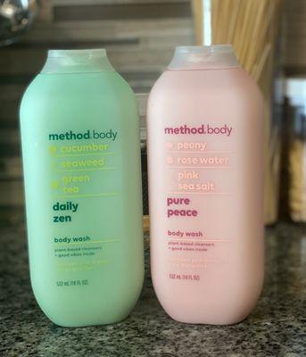 My new favourite body wash!! Me loves the pink one more but the green one is a sweet 2nd little goes a long way smell is divine!