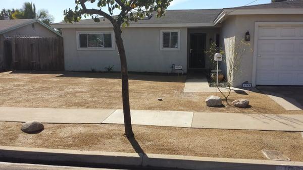 Decomposed Granite front yard. perfect for low maintenance and low water usage!