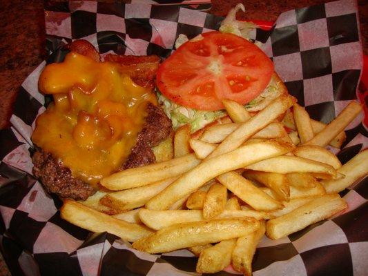 Burger & fries.