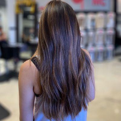 Brunette balayage