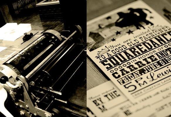 Our 1952 Vandercook Proof Press