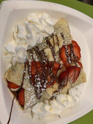 15. Nutella with Fresh Strawberries and Fresh Banana