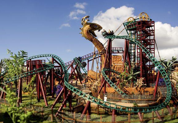 Cobras Curse roller coaster, Busch Gardens, Tampa FL