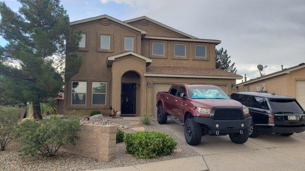 Another satisfied customer after installing ceramic films to give this house a more modern look.