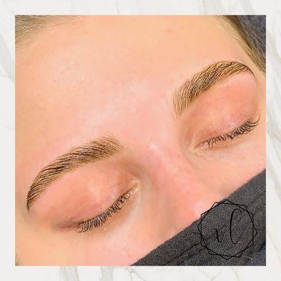 Brow Lamination and Tint