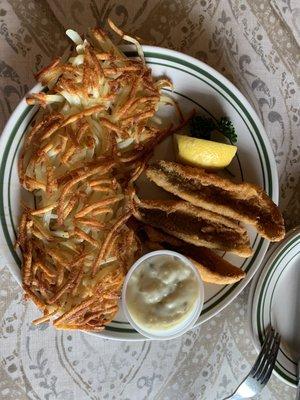 Yellow Lake Perch lunch plate