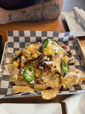 Pulled pork nachos