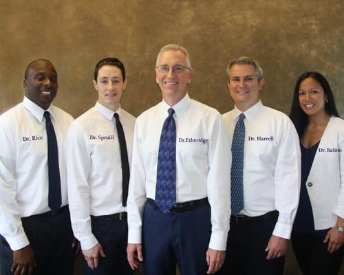 Greenbrier Dental Center's Doctors
Collin Rice, Garrett Spruill, Daniel Etheridge, Gregg Harrell and Celeste Balino