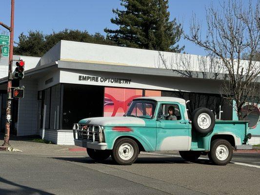 Two Tone Vintage Pickup Truck