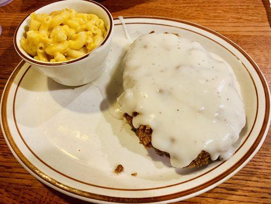 Chicken fried steak! Ehh, it was overpriced and wasn't good.