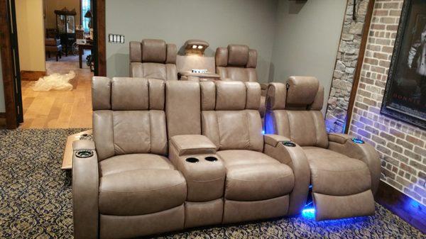 We Also carry home theater seating and build custom platforms