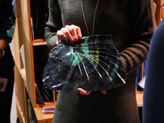 A unique piece of Tiffany's "drapery" glass. Photo: Corey William Schneider