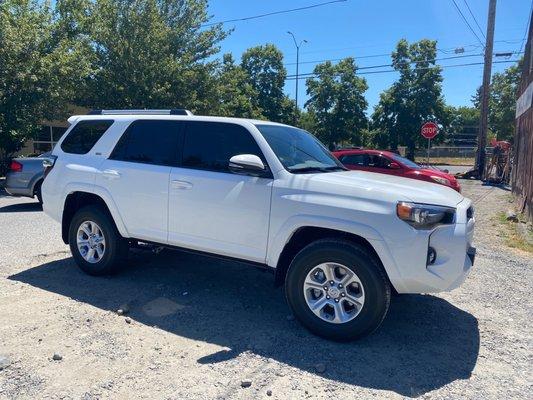 Window tinting, 2021 4Runner