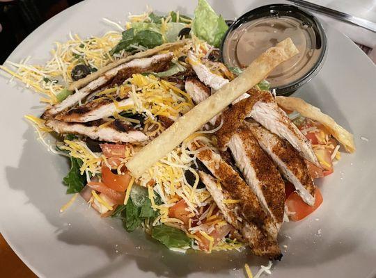 Chicken fajita salad