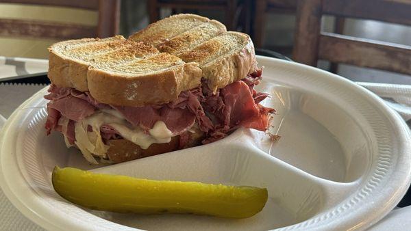 Reuben on rye