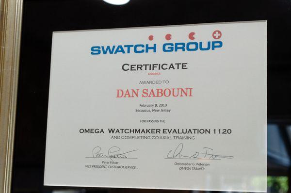 Omega Certified Watchmaker