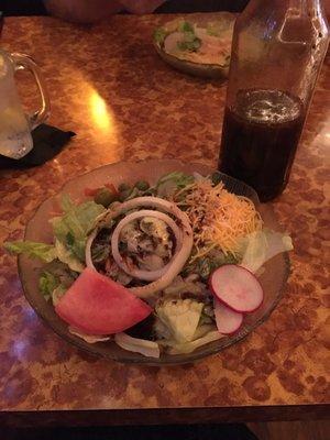 Great side salad with my favorite house Balsamic dressing