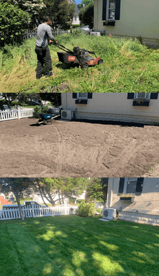 full lawn rebuild