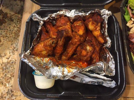 10 piece hot wings