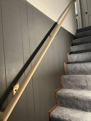 New sturdy railing