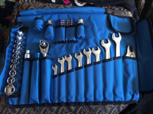 Moto Hansa ProSeries tool kit.