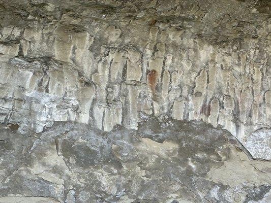 Cave wall...no pictographs