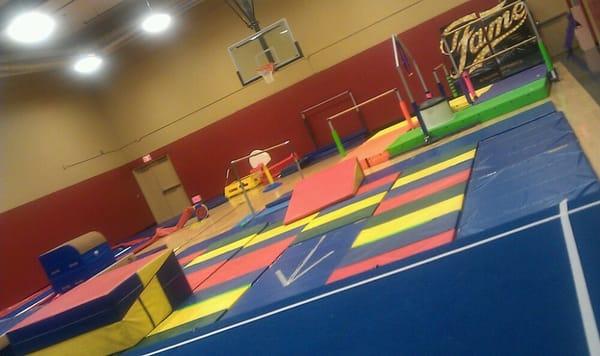 Gymstars classes set at another location. Same equipment though