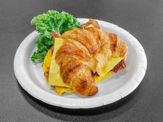 Bacon, Egg, Cheese on Croissant