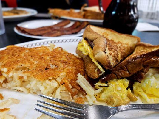 Texas Bacon Egg and Cheese Plate