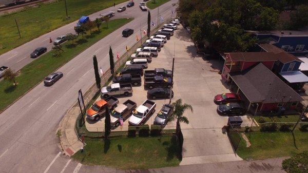 Picture of our car lot.