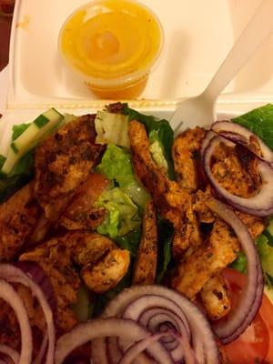 Grilled chicken salad $8