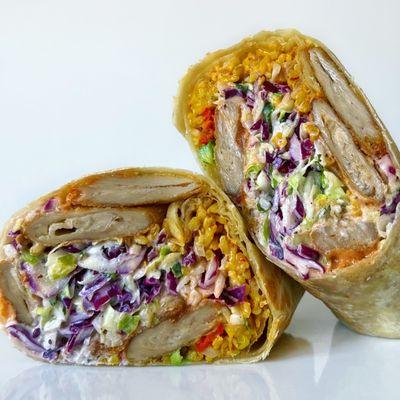 Vegan Fried Chicken Burrito