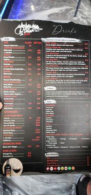 Drink Menu